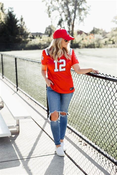 women's football jersey outfit